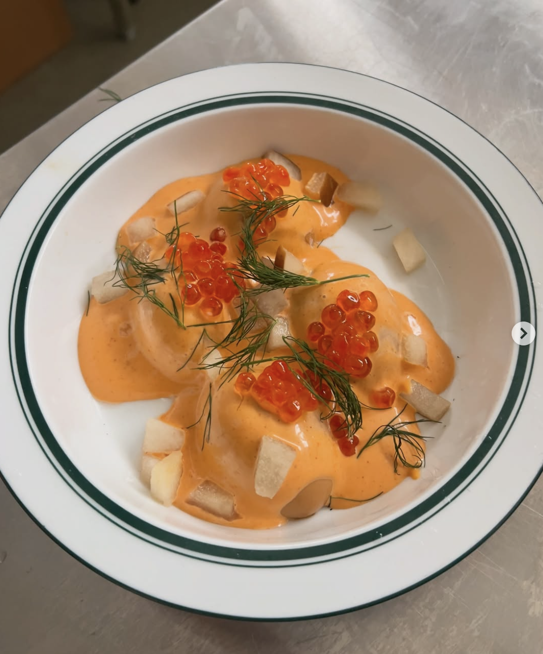 A Rice Cracker seafood dish