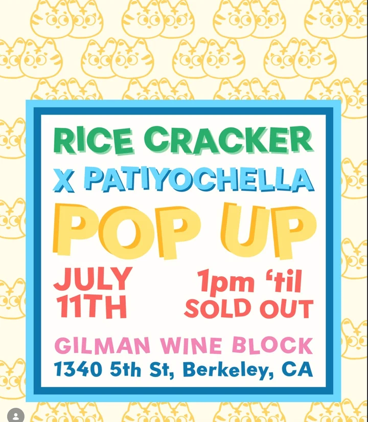 Rice Cracker × Patiyochella pop-up poster